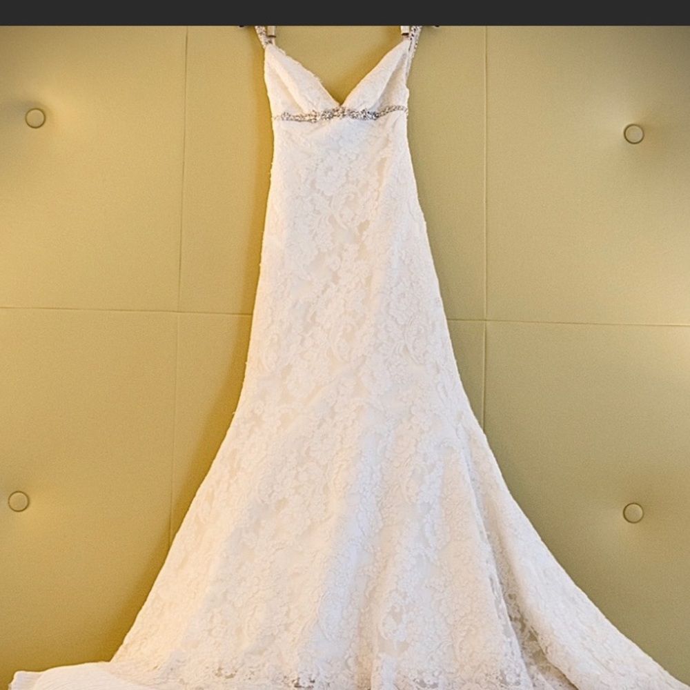 Lace Marisa Wedding dress. Recently dry cleaned .